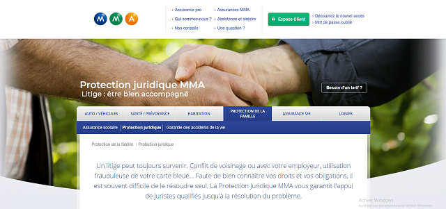 protection juridique mma